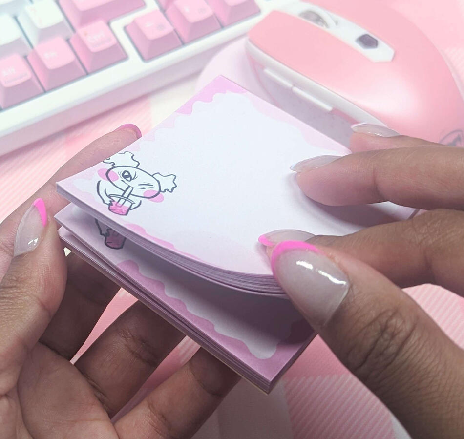 Pastel Boba Memo Pad