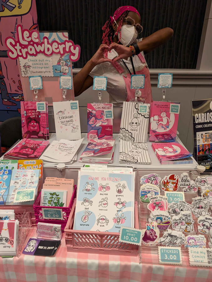 Small Press Expo 2025 3 ft Display